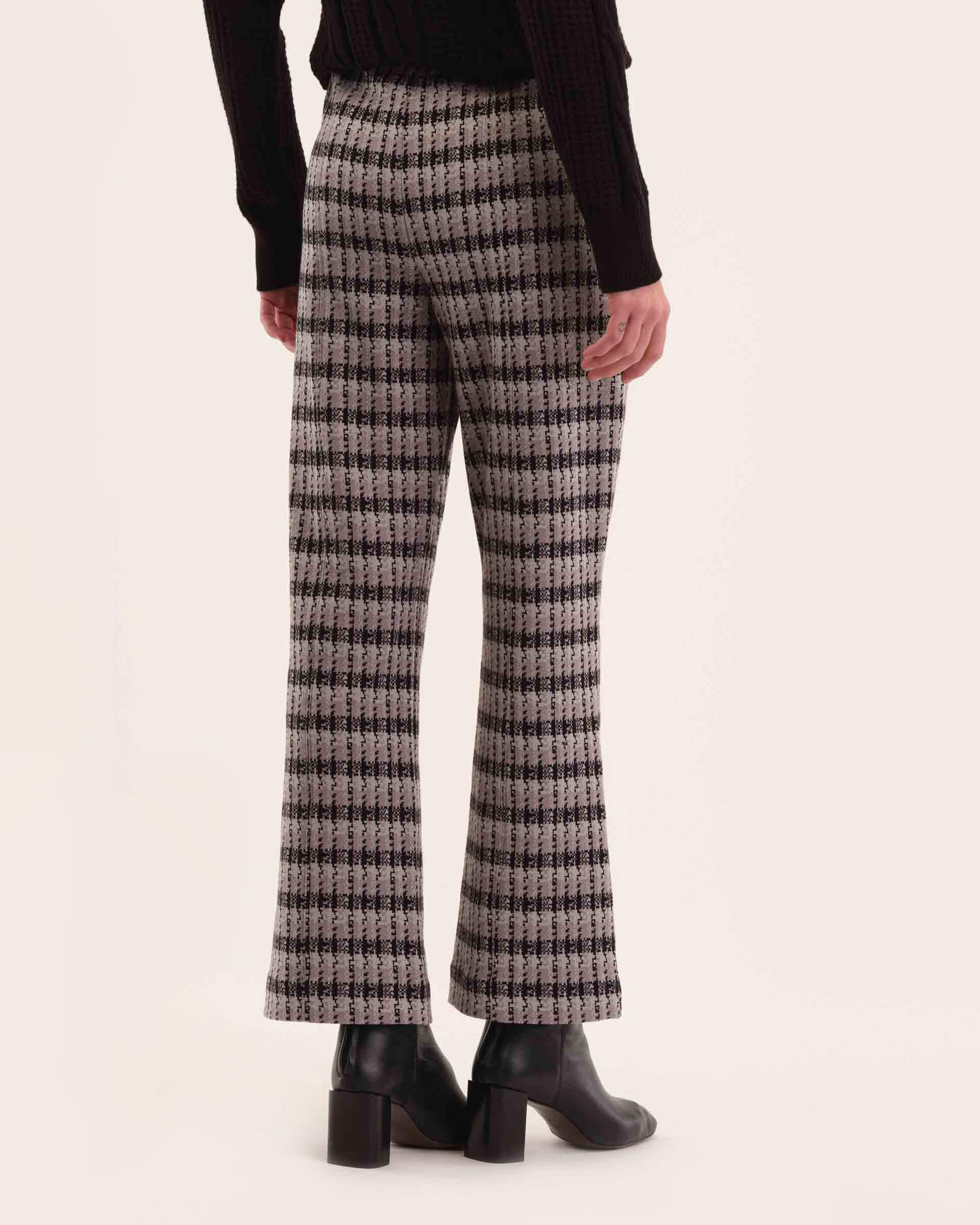 Pull-On Knit Jacquard Ankle Pant | Industry | JANE + MERCER