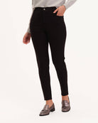 Ponte Knit Fly Front Pant | Truth | JANE + MERCER