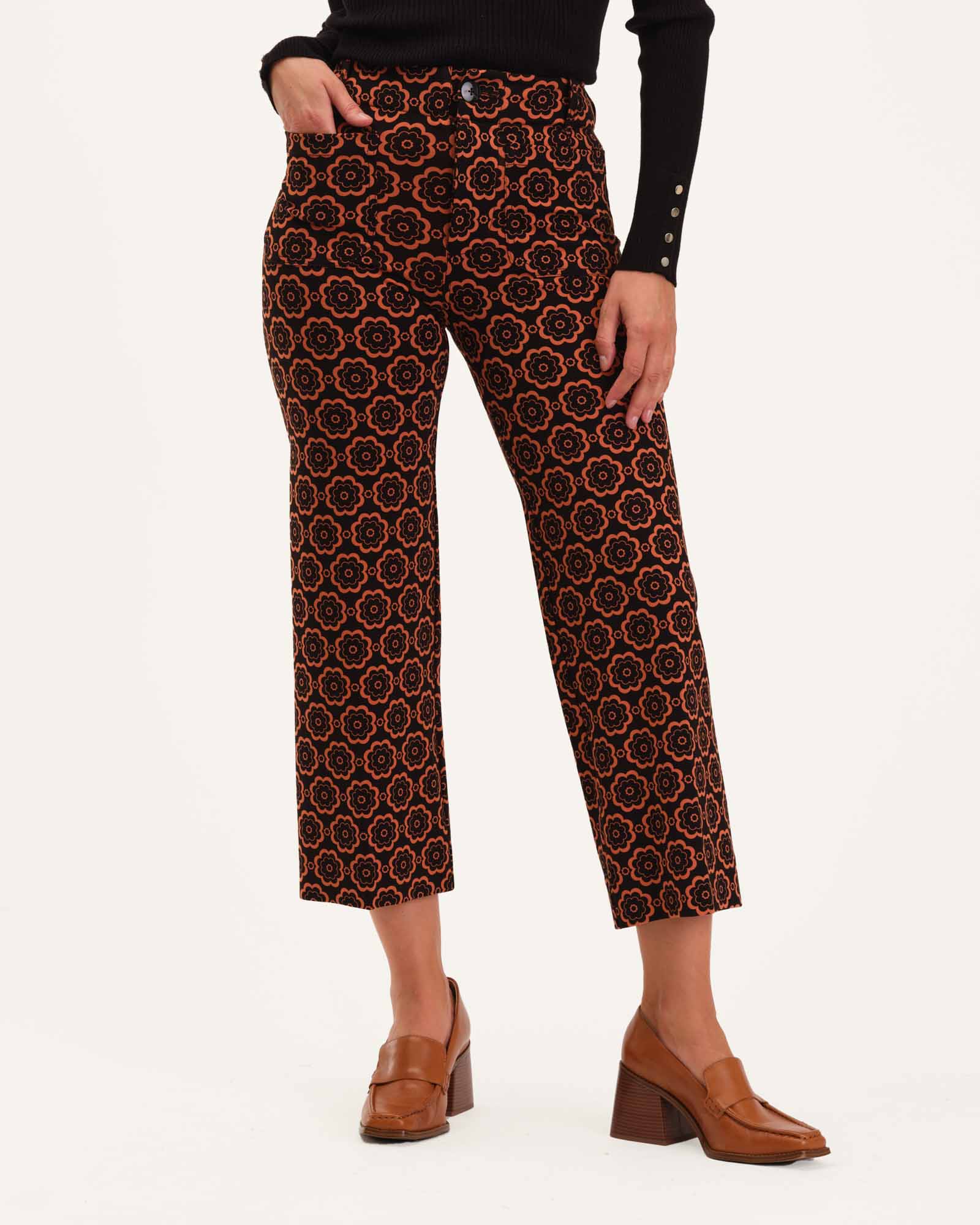 Floral Print Cropped Wide Leg Pant | Truth | JANE + MERCER