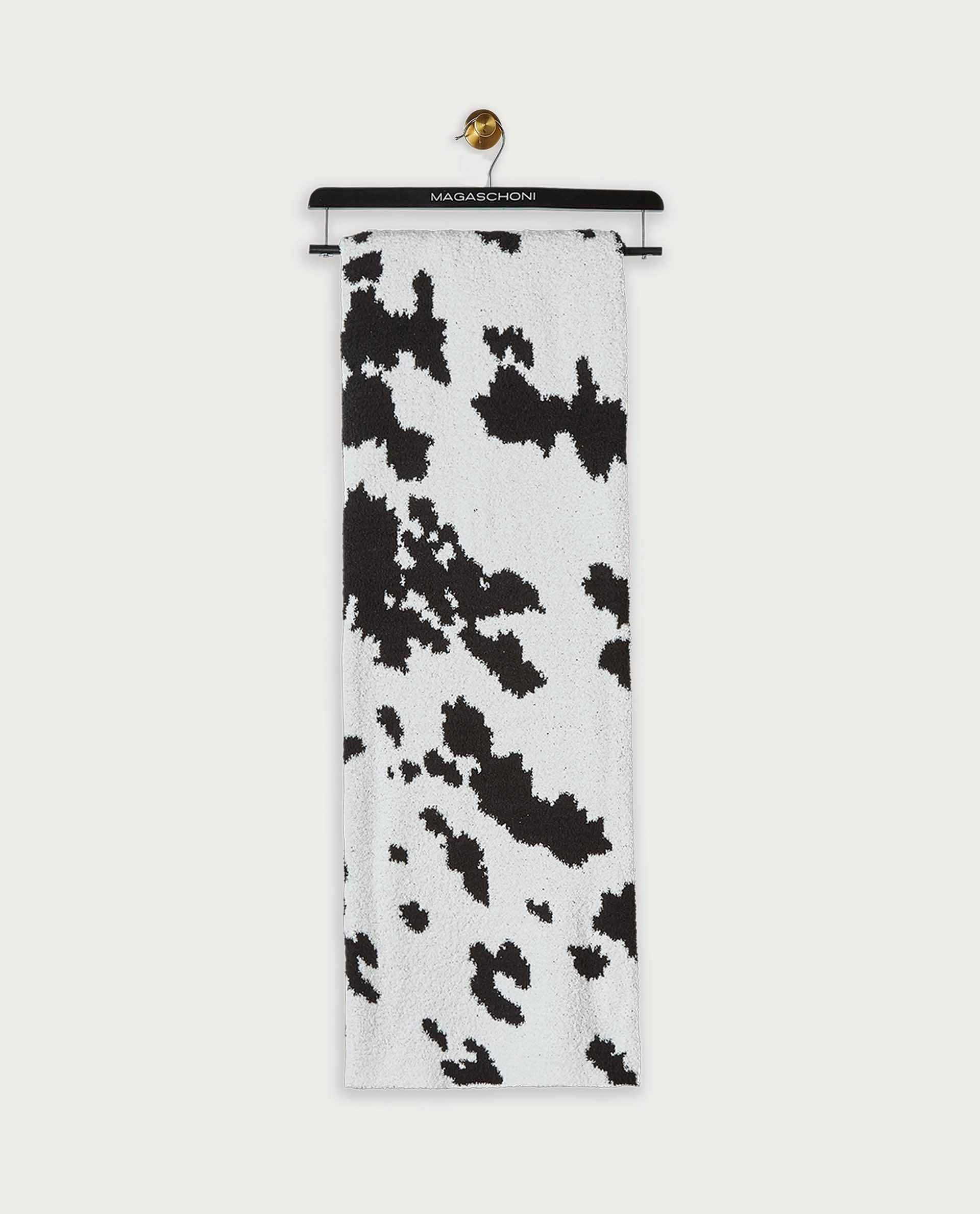 50x70 Cowhide Print Throw Blanket | Magaschoni Home | JANE + MERCER