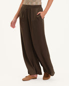 Pull-On Shirred Wide Leg Pant | Philosophy | JANE + MERCER