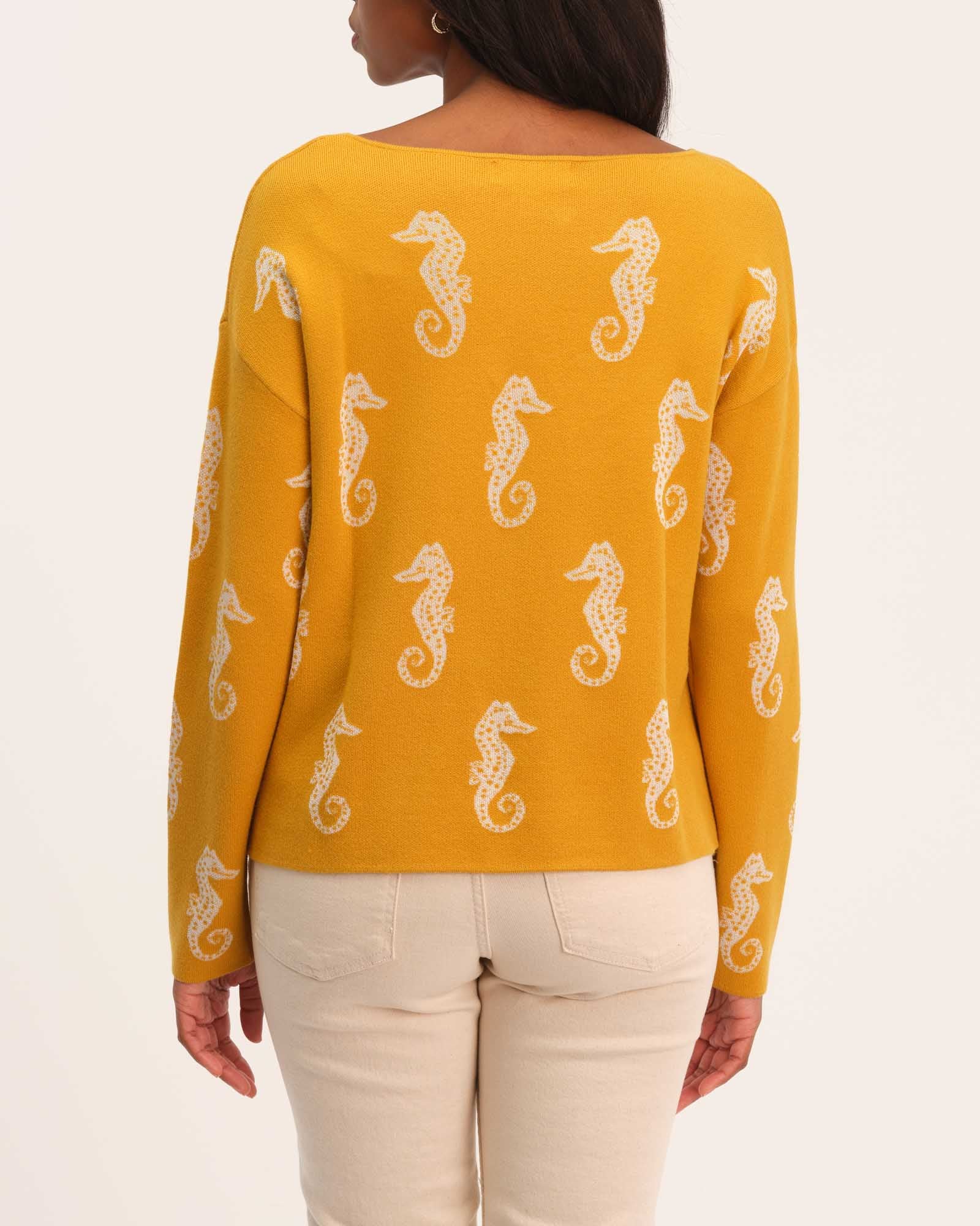 Shop Philosophy Women's Wide Neck Birdseye Jacquard Sweater | JANE + MERCER