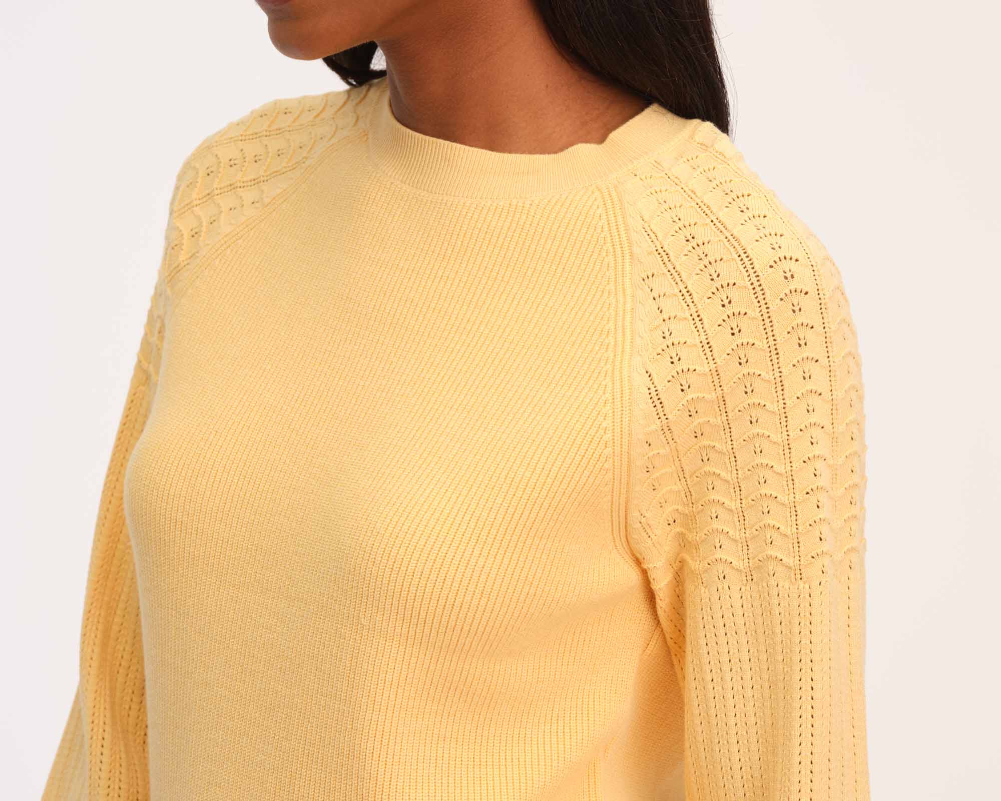 Demylee New York Ribbed Balloon store Sleeve Collared Sweater Medium $327