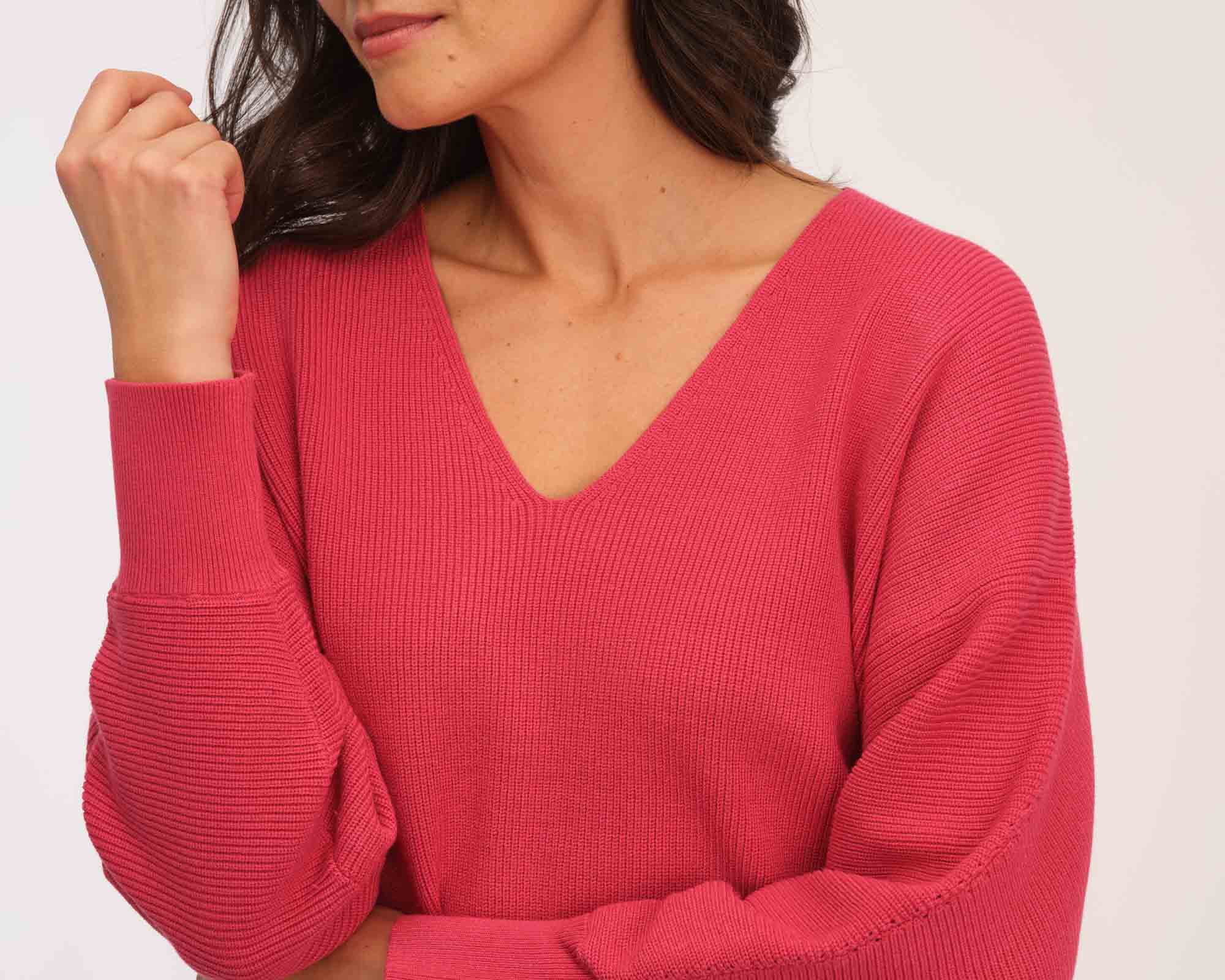 Philosophy Women's Drop Shoulder Pointelle Sleeve Sweater | JANE + MERCER