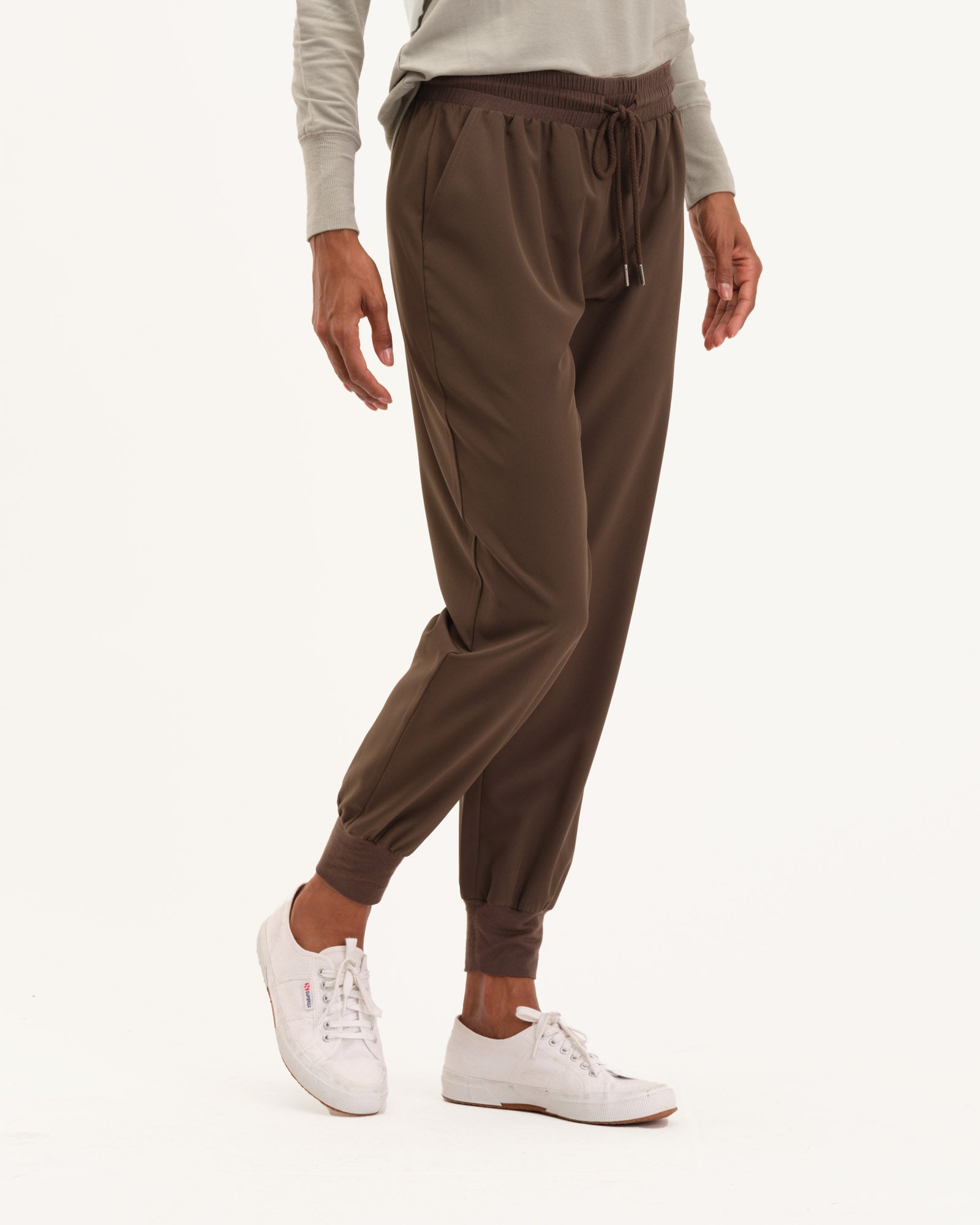 Pull On Stretch Fabric Jogger