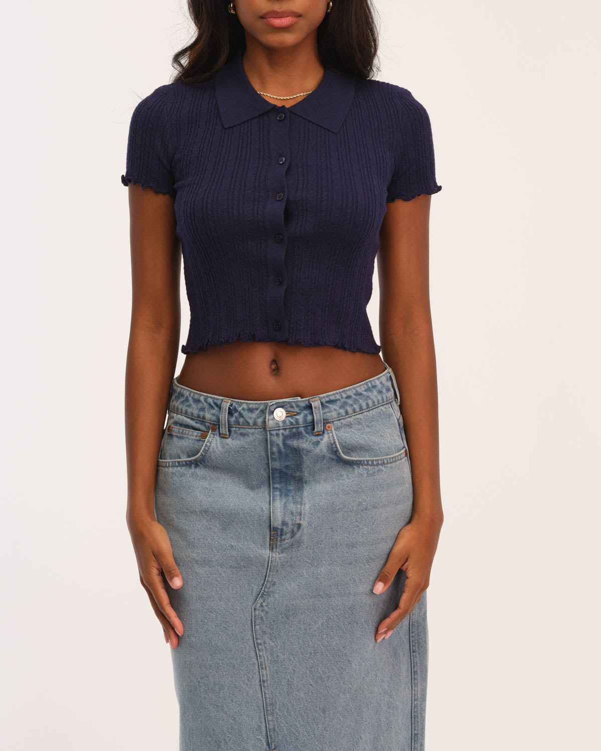 Shop Industry Women's Button Front Polo Top | JANE + MERCER