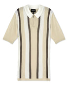 Men's Vertical Stripe Sweater Polo | Industry | JANE + MERCER