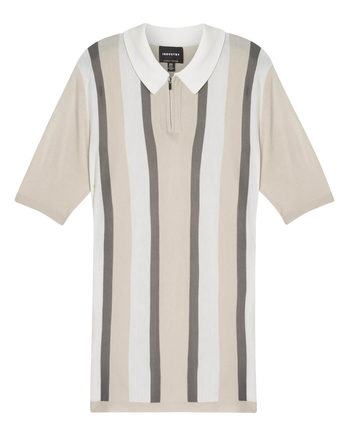 Men's Vertical Stripe Sweater Polo | Industry | JANE + MERCER