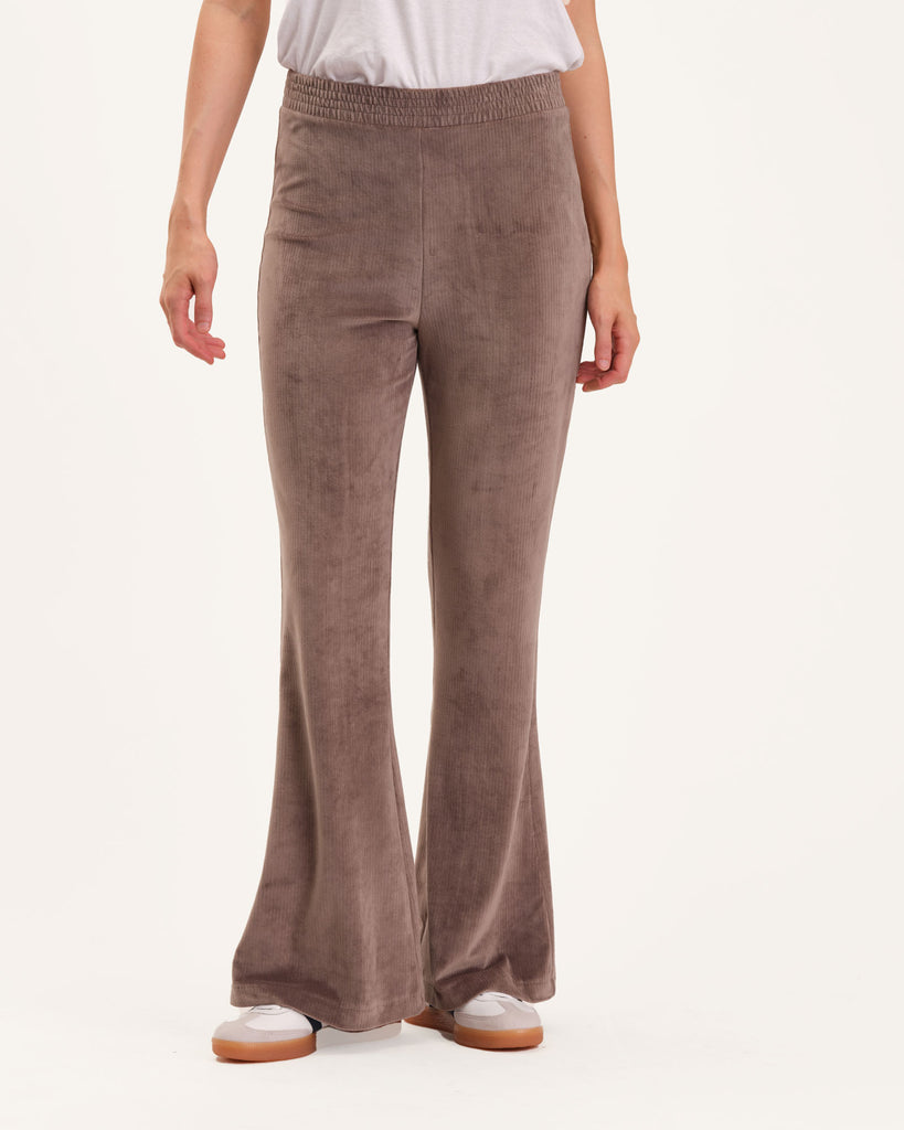 Pull-On Corduroy Wide Leg Pant, Sable | Industry