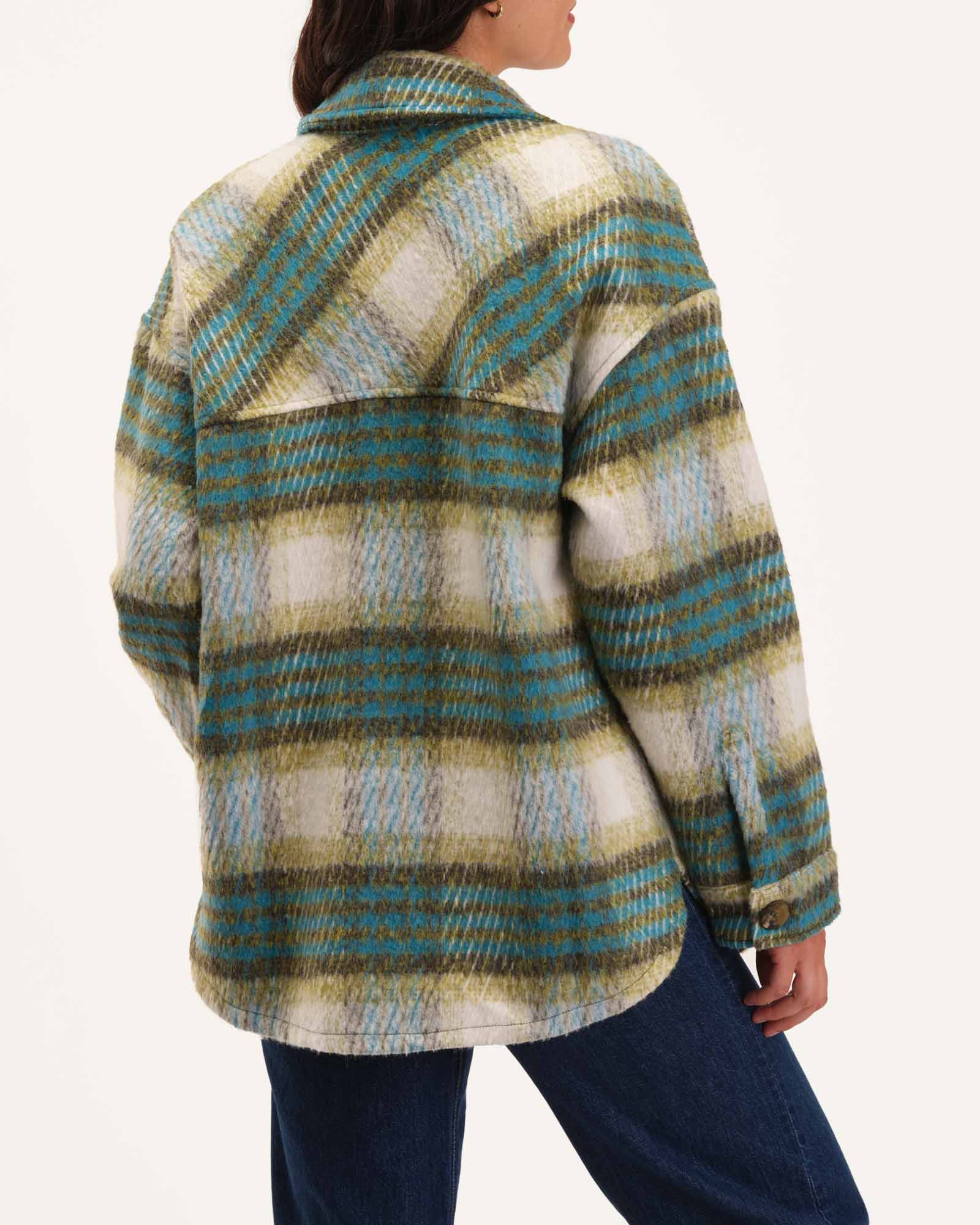 Shop Women's Plaid Flannel Shirt Jacket | Industry | JANE + MERCER