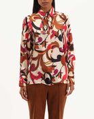 Button Down Paisley Print Shirt, Oversize Multi Paisley | Industry