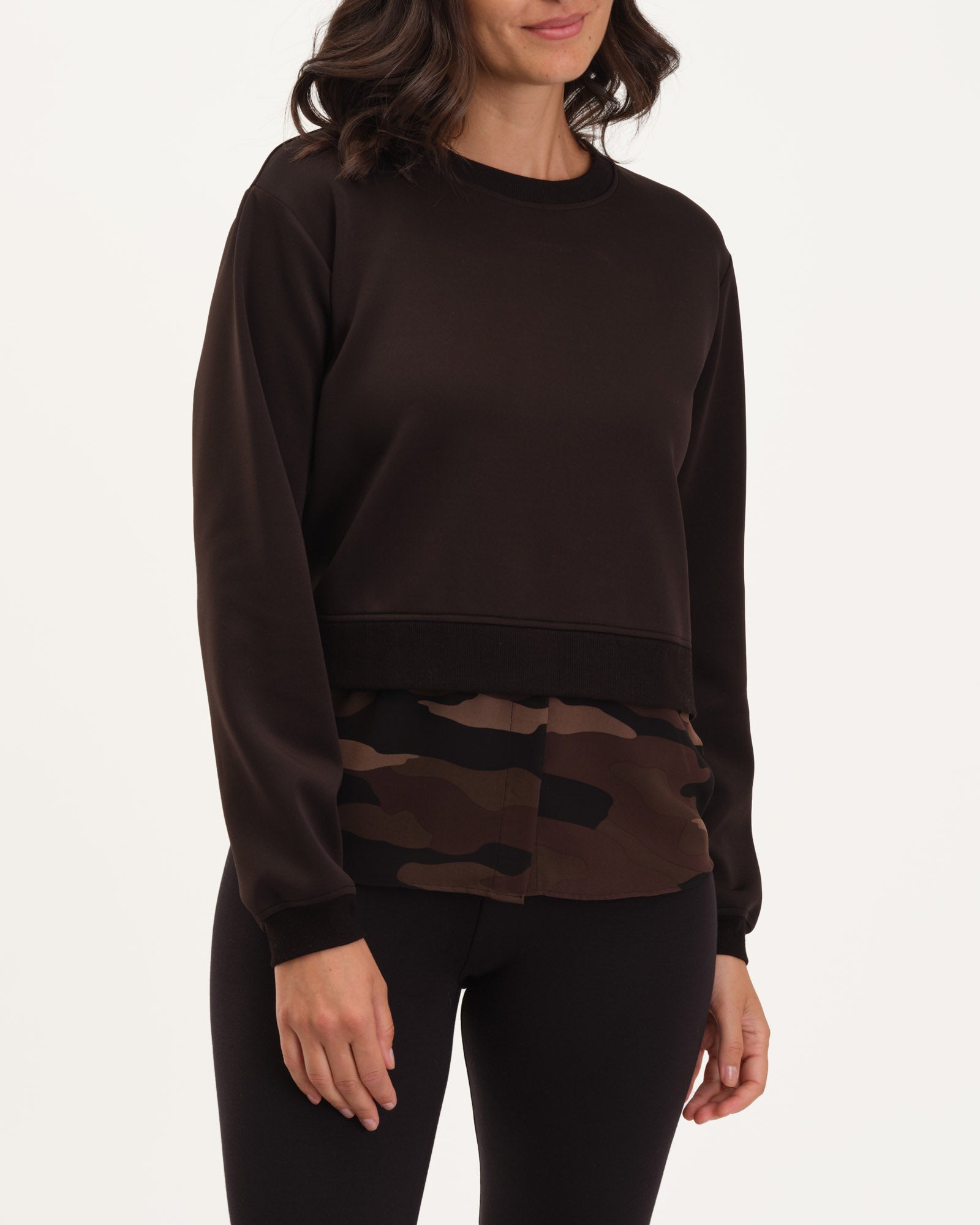 Camouflage Scuba Combo Sweatshirt, Black/Camo | Industry