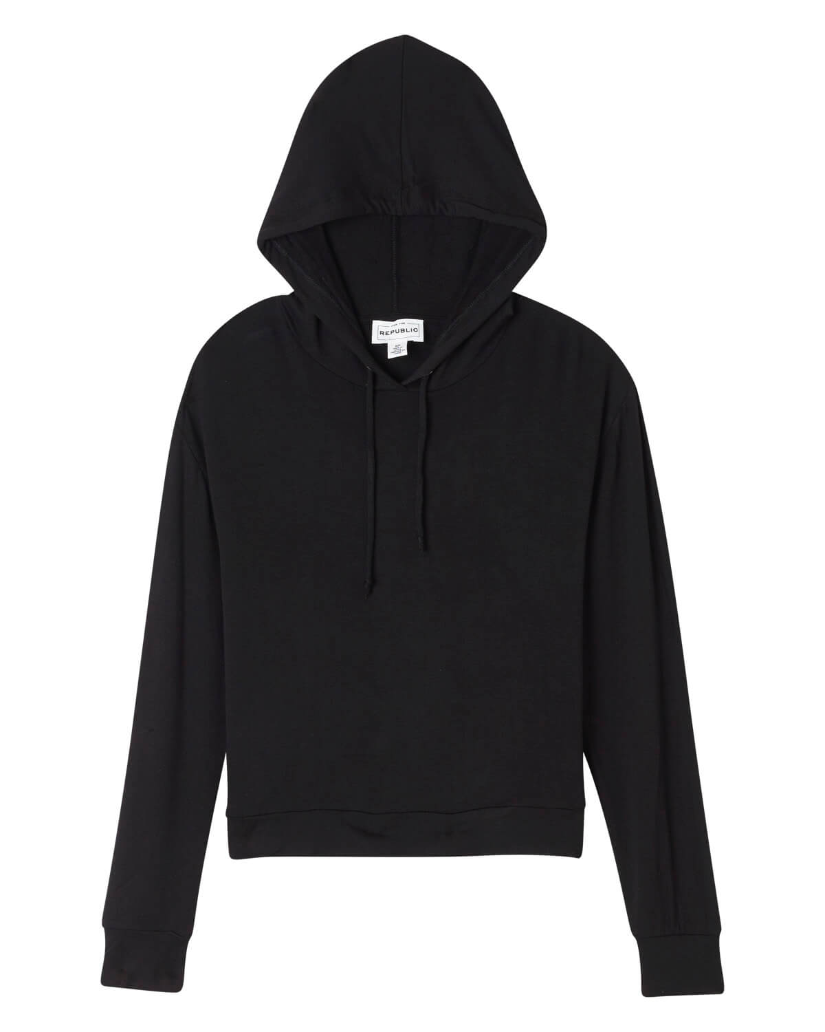 For The Republic Women's Drawstring French Terry Hoodie | JANE + MERCER