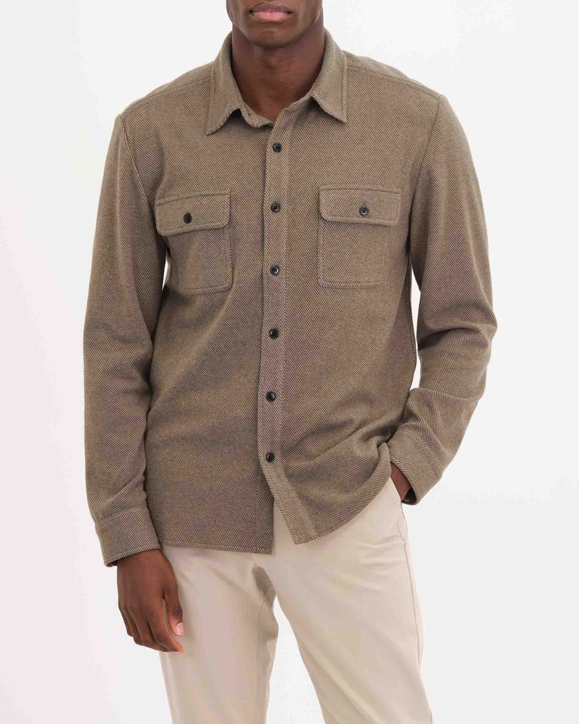 Men's Patch Pocket Button Down Shirt, Olive | For The Republic Men's
