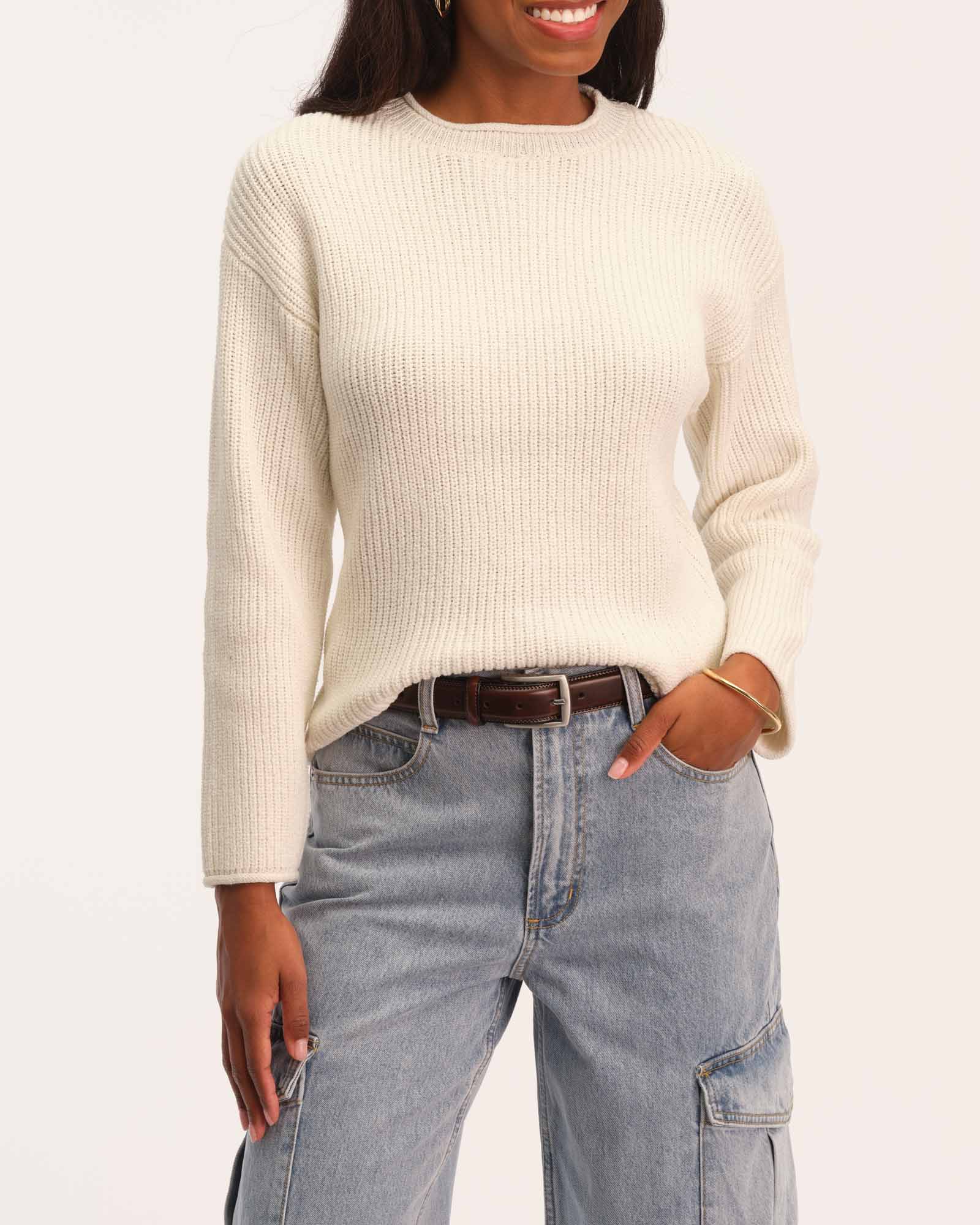 Truth Women's Boxy Crop Sweater | JANE + MERCER