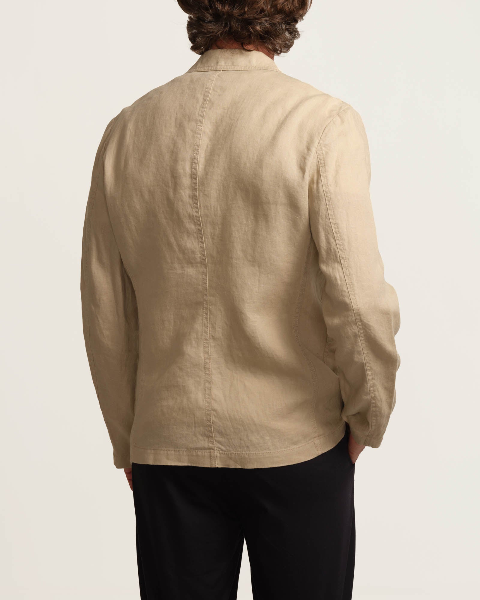 Shop Truth Men's Deconstructued Unlined Linen Blazer | JANE + MERCER