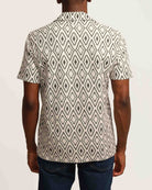 Truth Men's Geometric Cuban Collar Jacquard Shirt | JANE + MERCER