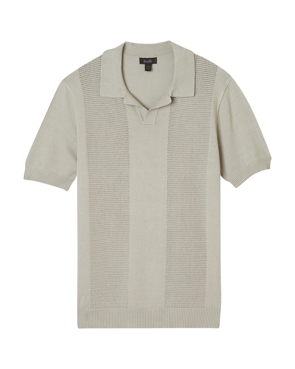 Shop Men's Pointelle Jersey Sweater Polo | Truth Men's | JANE + MERCER