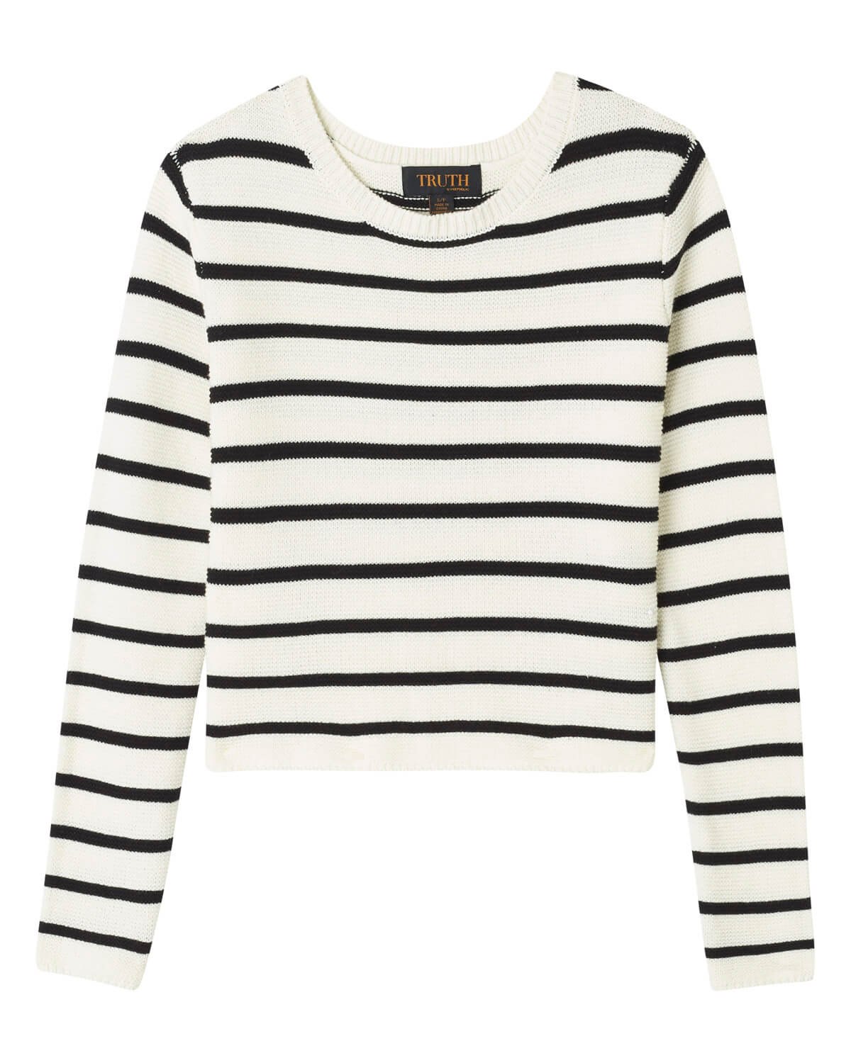 Truth Women's Cotton Crewneck Striped Sweater