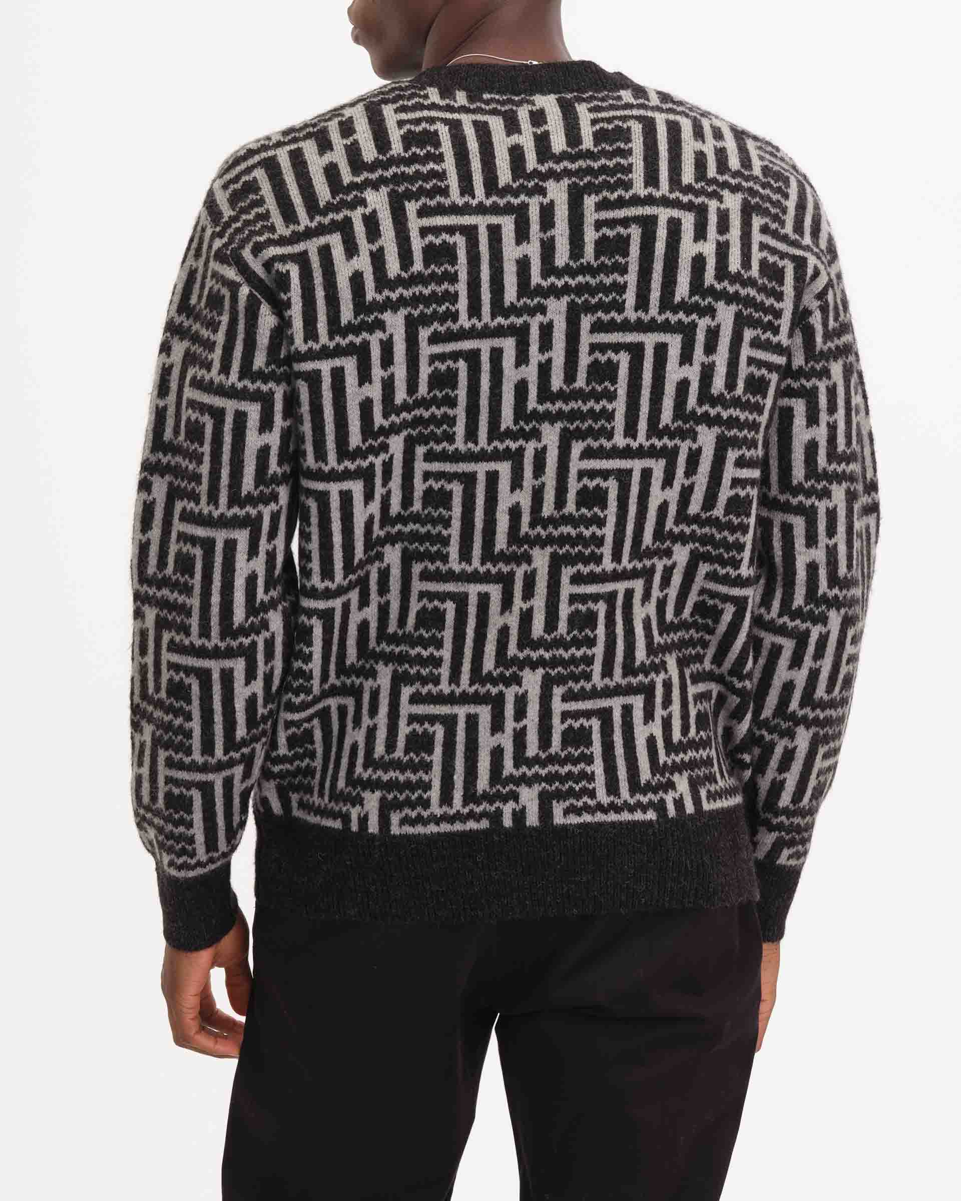 Men's Bicolor Knit Crew Neck Sweater | Truth Men's | JANE + MERCER