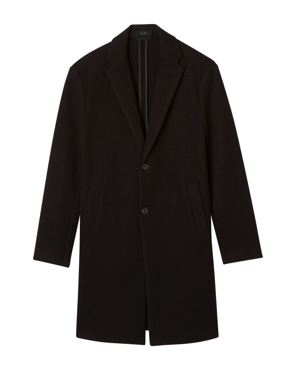 Shop Stretch Fabric Tailored Two-Button Coat | Truth Men | JANE + MERCER