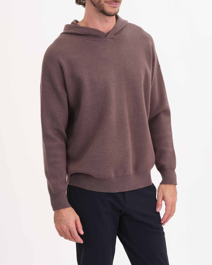 Men's Knit Pullover Hoodie, Anthracite Grey | Truth Men's