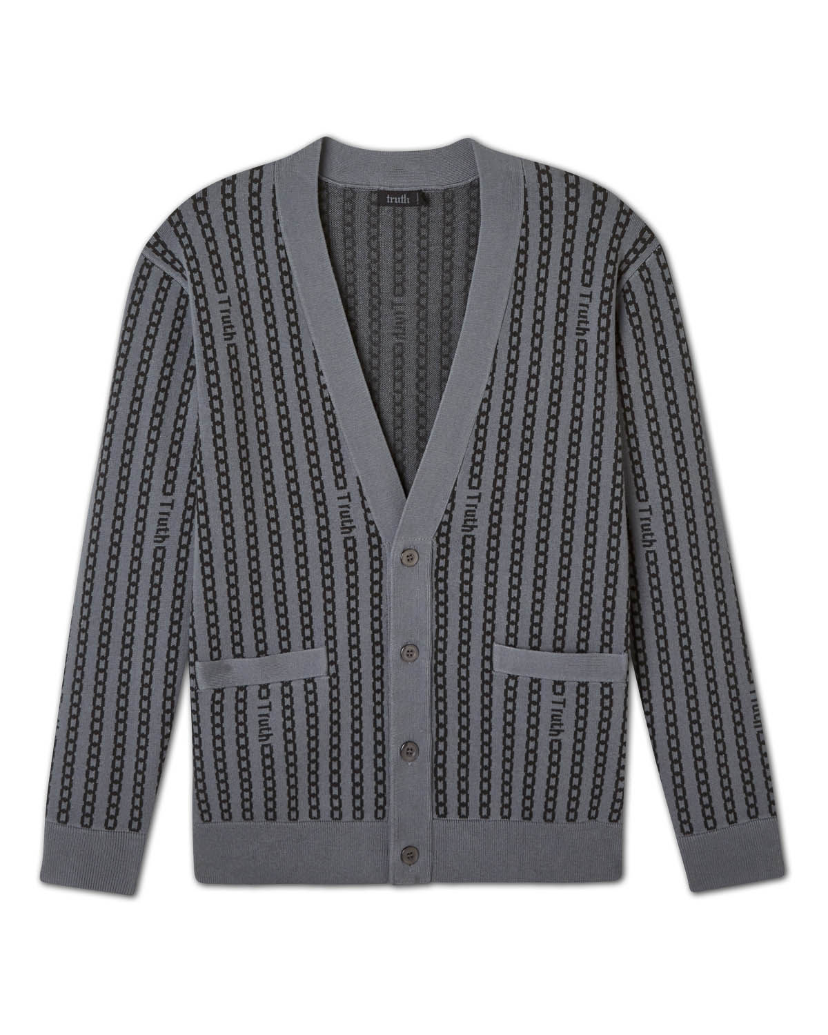 Jacquard Knit Button Down Cardigan | Truth Men's