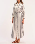 Philosophy Women's Button Front Striped Maxi Shirt Dress | JANE + MERCER