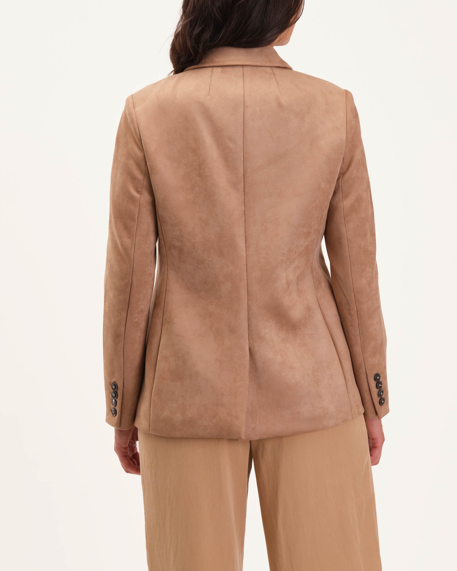 Elie Tahari Camel Suede Tan Jacket shops Small