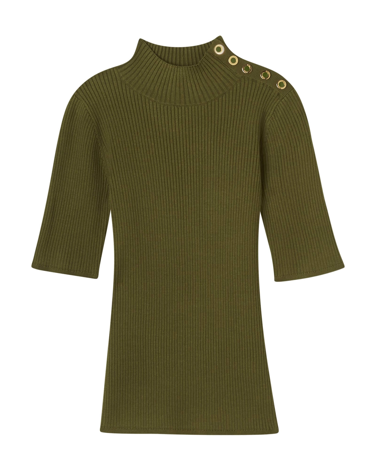 Sz XL Magaschoni Olive Green Mock deals Neck Sweater