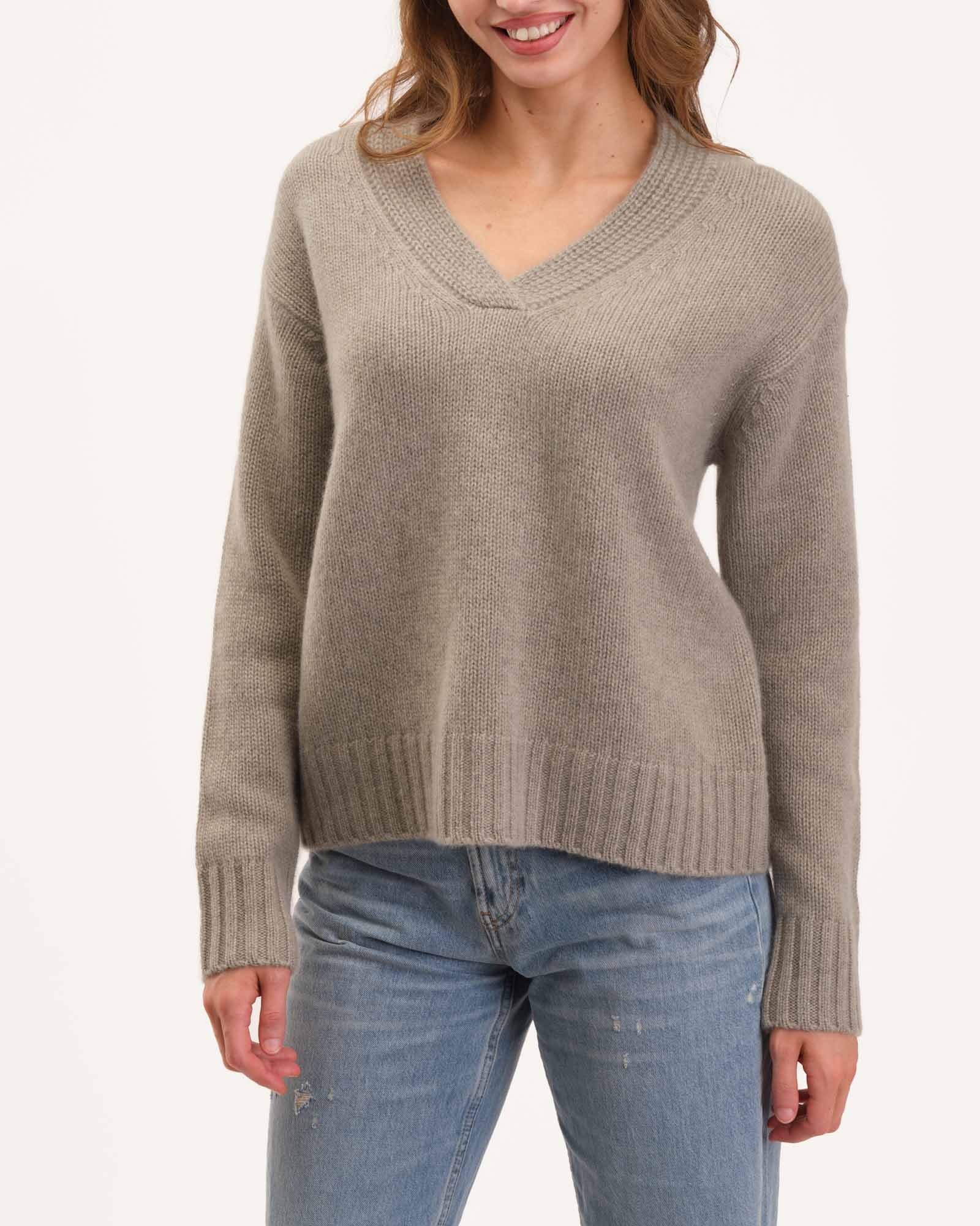 The $50 Cashmere V-Neck Sweater | Quince