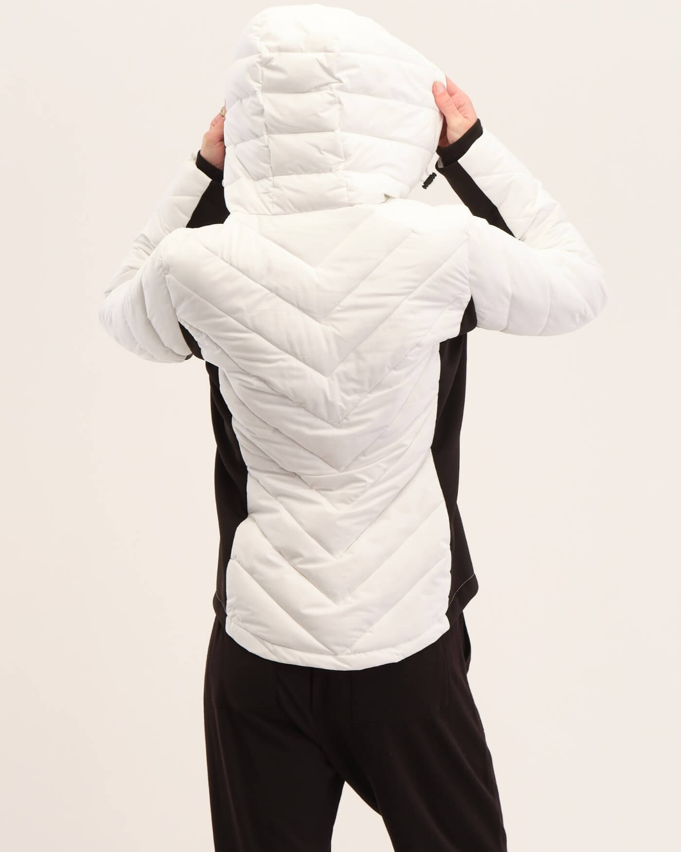 Shop Quilted Zip Front Hooded Jacket | Elie Elie Tahari | JANE + MERCER