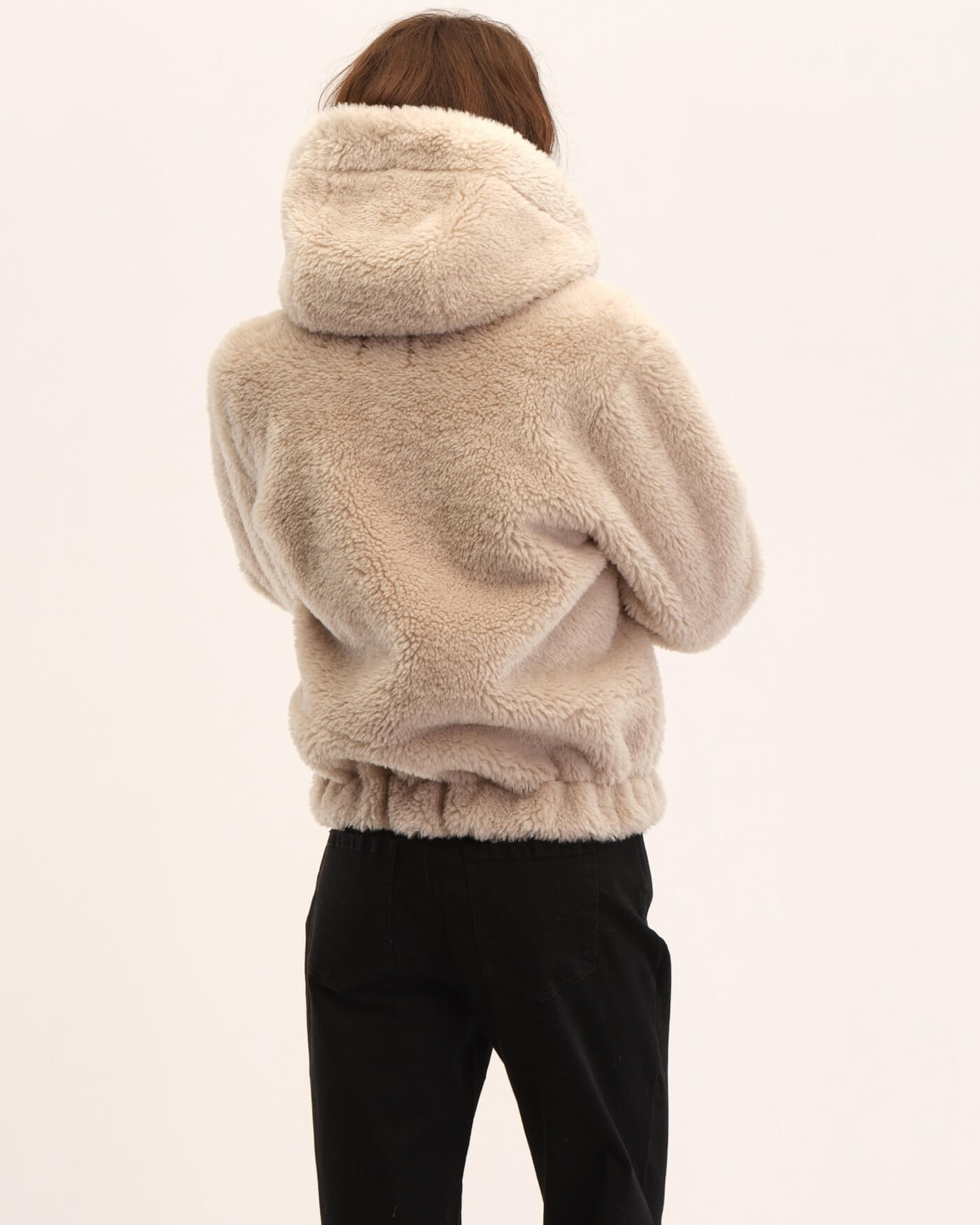Shop Hooded Faux Fur Jacket | Elie Elie Tahari | JANE + MERCER