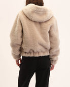 Hooded Faux Fur Jacket | Elie Elie Tahari | JANE + MERCER