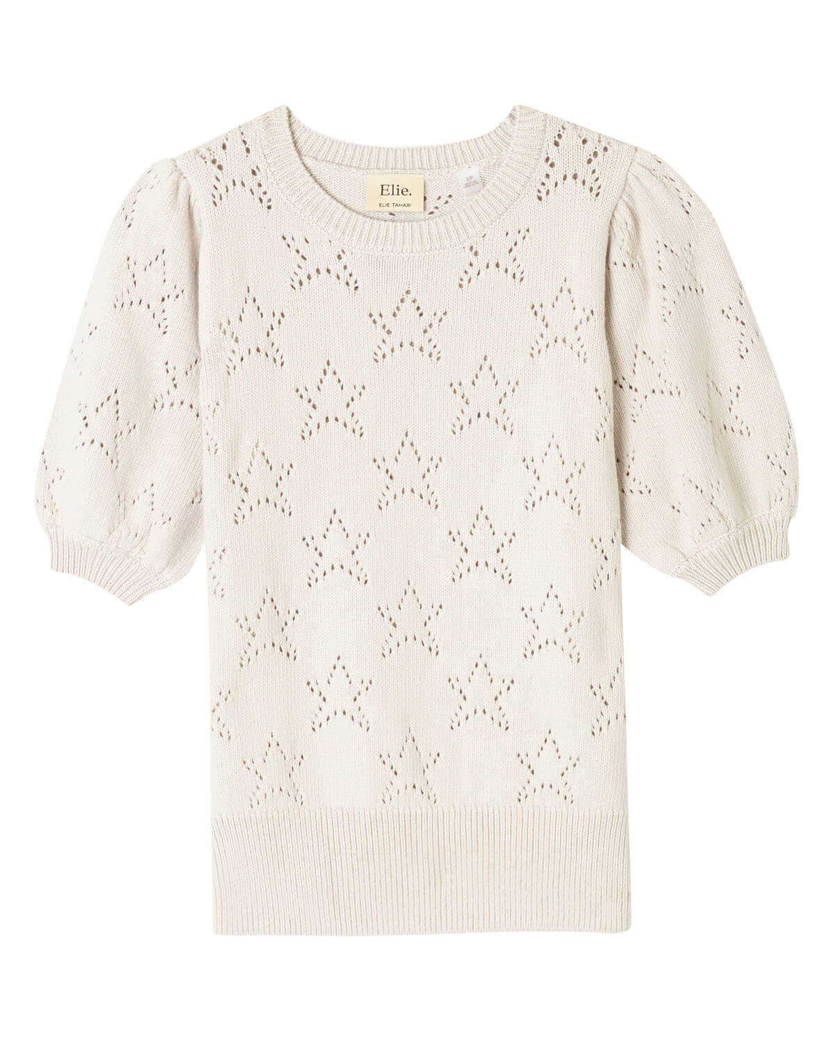 Elie Elie Tahari Women's Cotton Blend Star Knit Sweater | JANE + MERCER