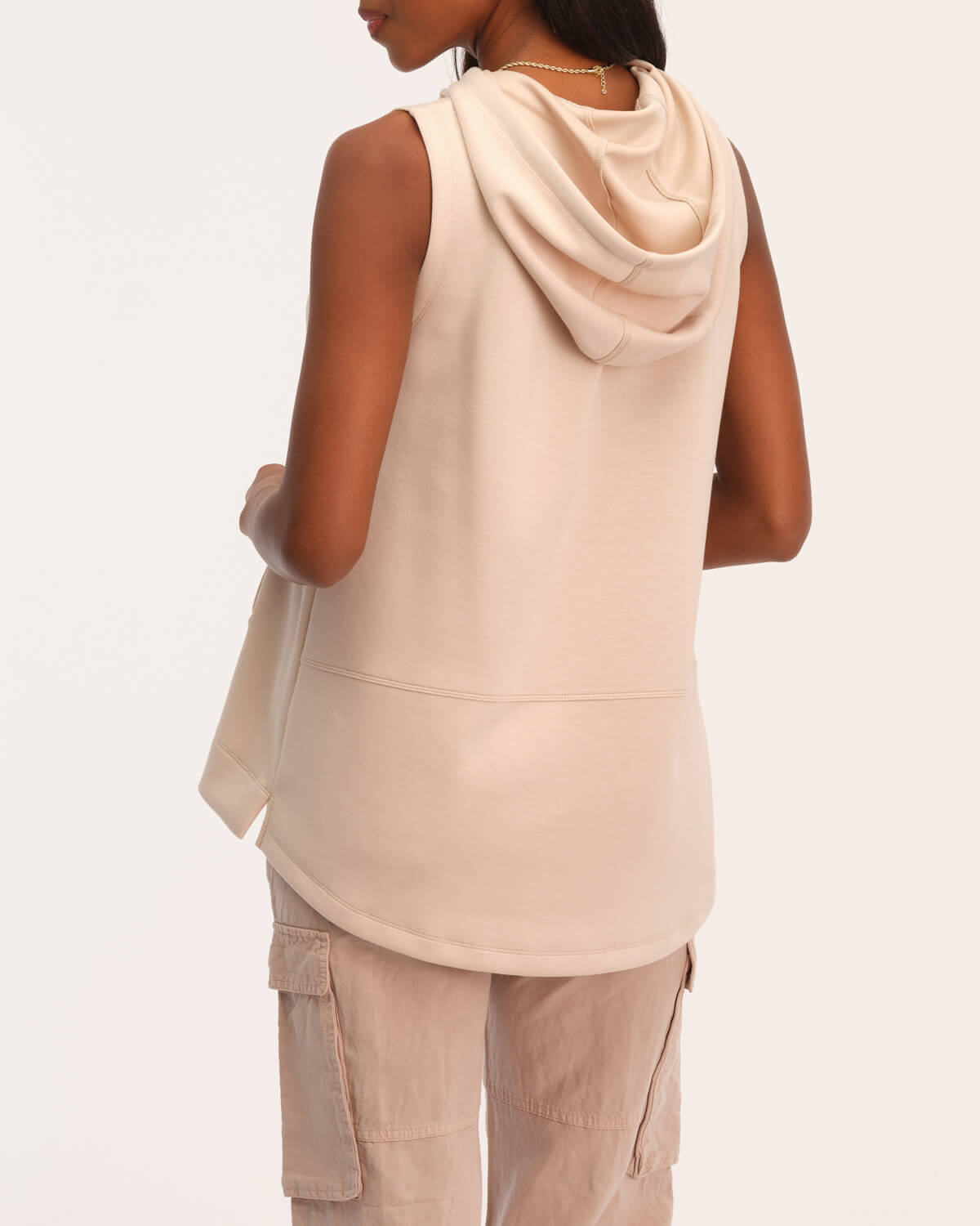 Elie Tahari Women's Sleeveless Knit Hoodie Tee | JANE + MERCER
