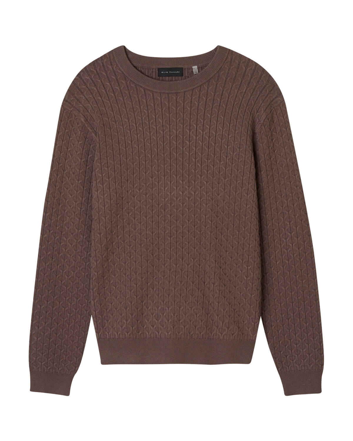 Shop Men's Viscose Blend Cable Knit Sweater | Elie Tahari Men's | JANE + MERCER