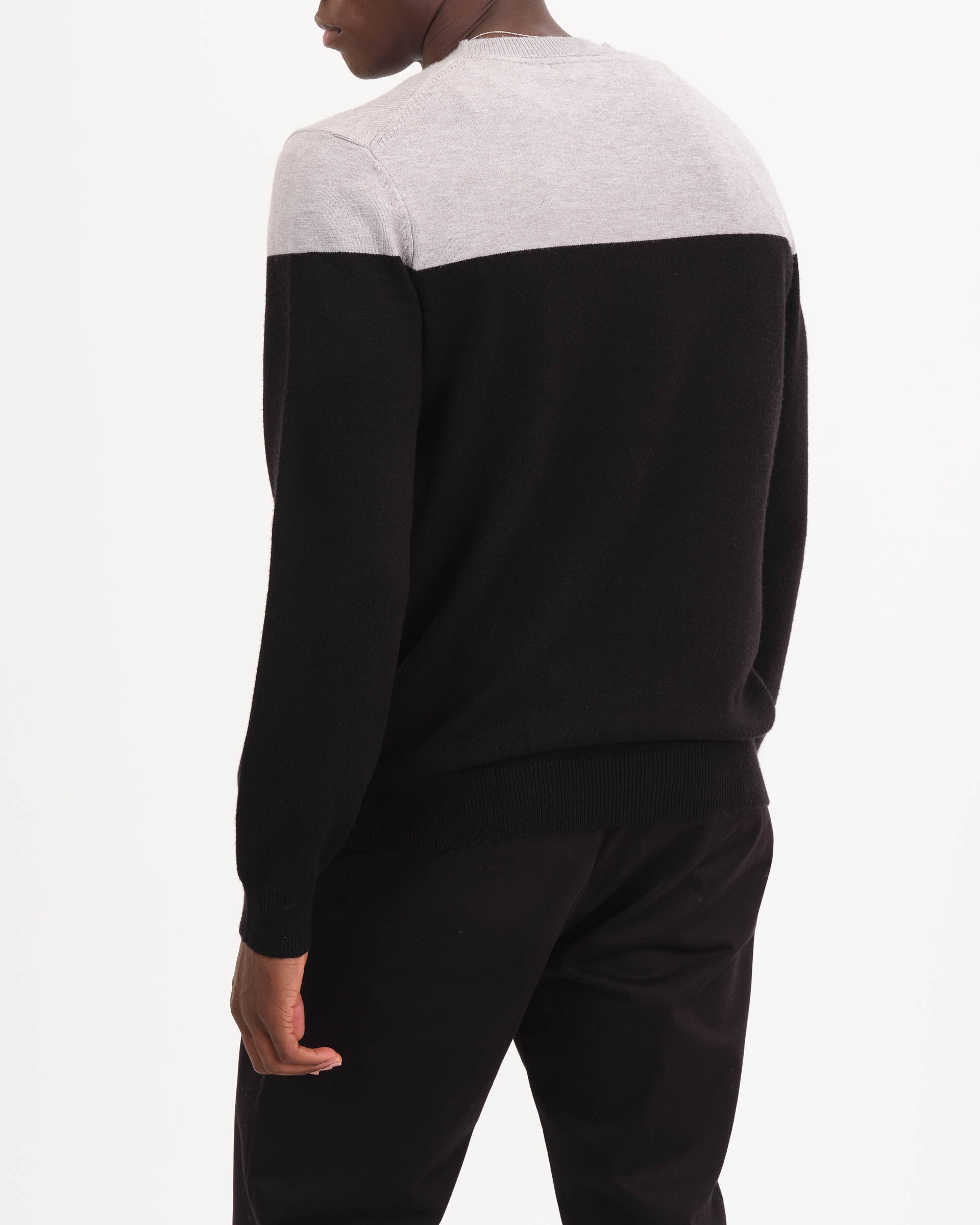 Shop Men's Color-Blocked Crew Neck Pullover | Elie Tahari Men's | JANE + MERCER