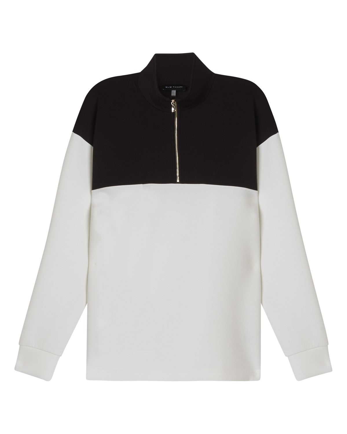 Color block quarter online zip