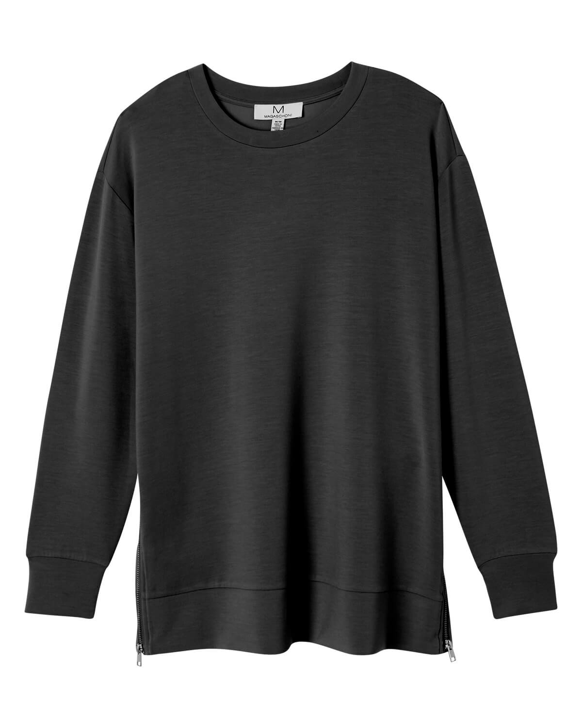 Shop Tunic Length Side Slit Pullover Top | M Magaschoni | JANE + MERCER