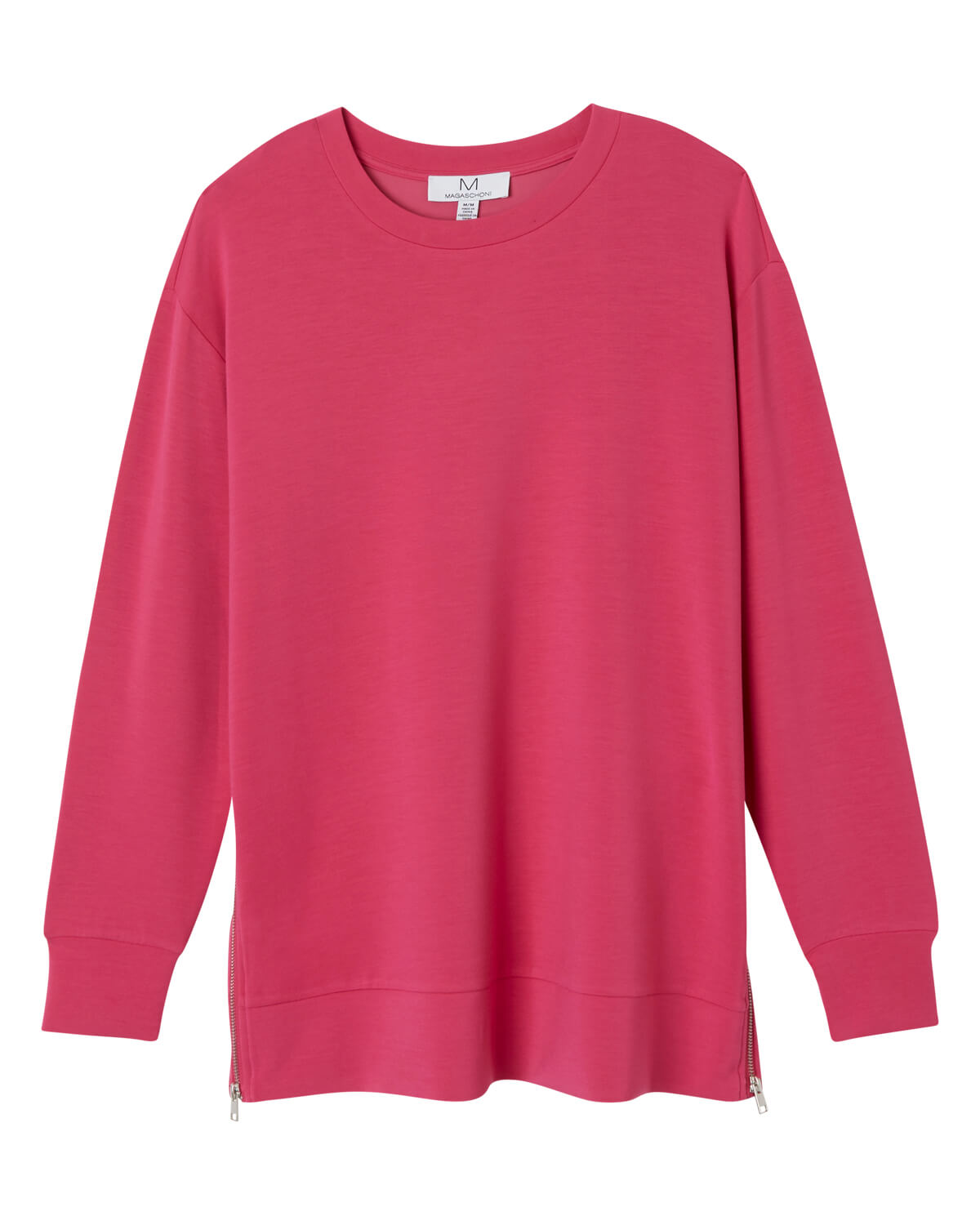 Shop Tunic Length Side Slit Pullover Top | M Magaschoni | JANE + MERCER