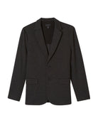 Men's Flex Ponte Notch Collar Blazer Black/White Multi | Magaschoni Men's