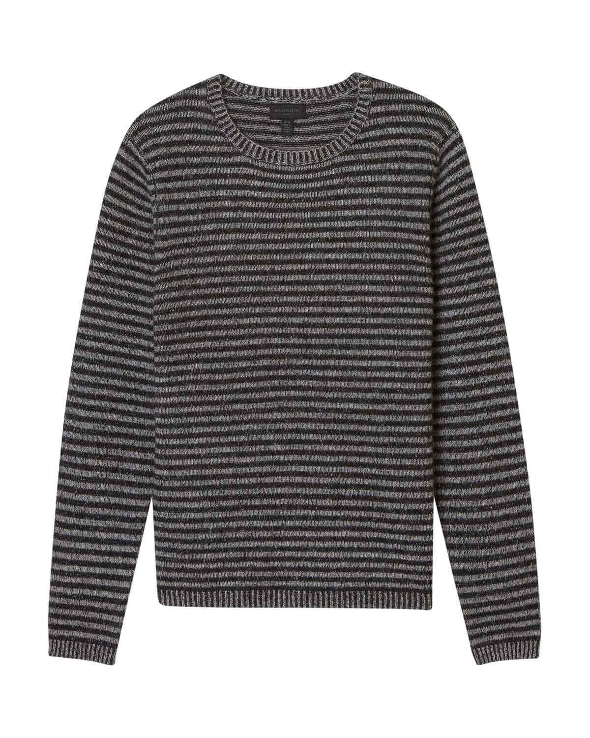 Men's Cashmere Stripe Pullover Sweater | Magaschoni Men | JANE + MERCER