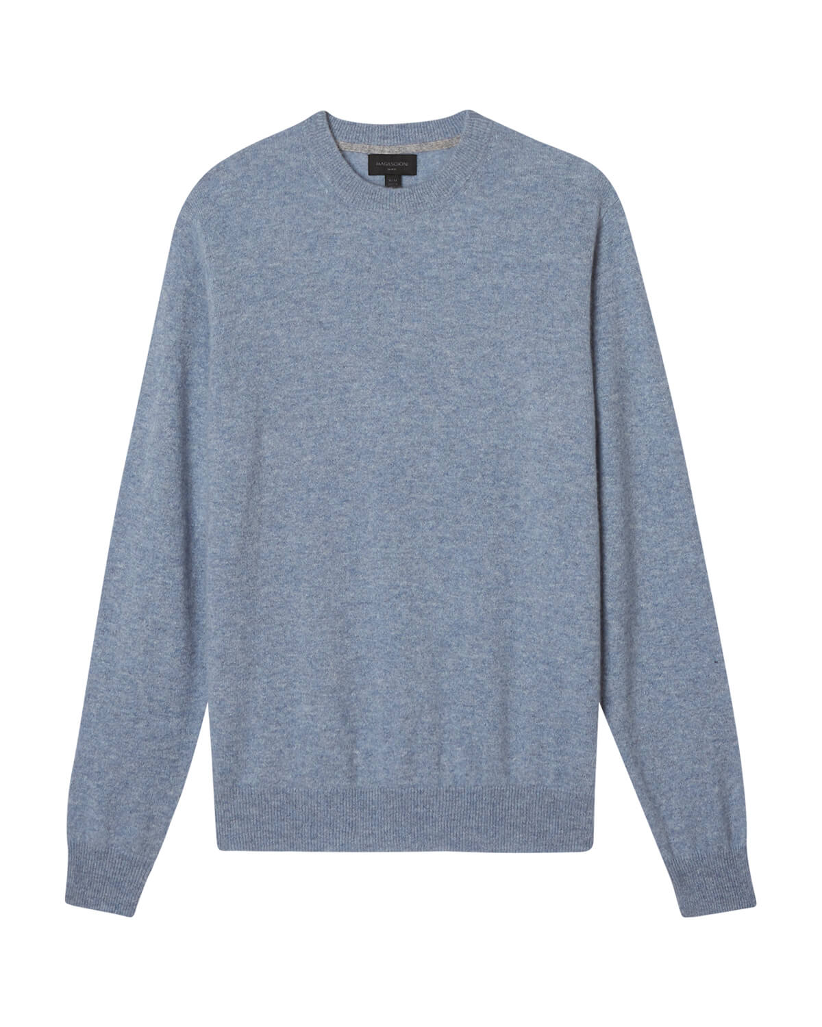 Shop Men's Cashmere Rib Trim Crew Neck Sweater | Magaschoni Men | JANE + MERCER