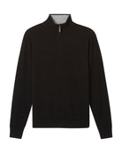 Magaschoni Men's Cashmere Quarter-Zip Mock Neck Sweater | JANE + MERCER