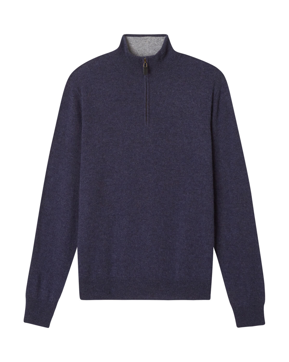Shop Magaschoni Men's Cashmere Quarter-Zip Mock Neck Sweater | JANE + MERCER