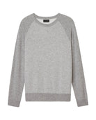 Men's Cashmere Birdseye Jacquard Crew Neck Sweater | Magaschoni Men's | JANE + MERCER