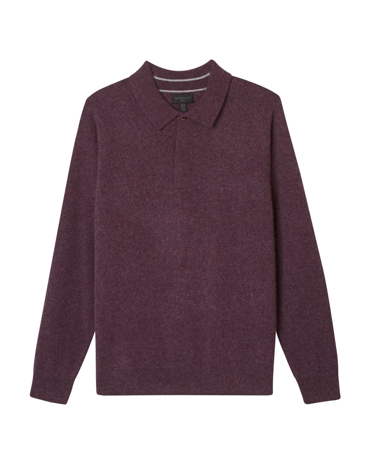 Men's Cashmere Rib Trim Sweater Polo | Magaschoni Men's | JANE + MERCER