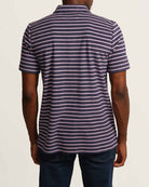 Magaschoni Men's French Terry Striped Polo Shirt | JANE + MERCER