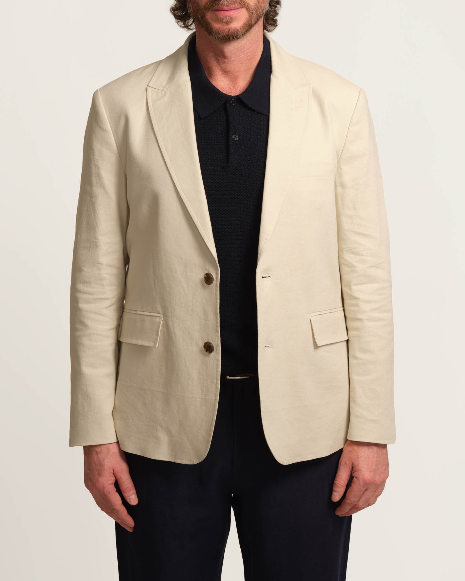 Shop Magaschoni Men's Stretch Linen Blend Slim-Fit Jacket | JANE + MERCER